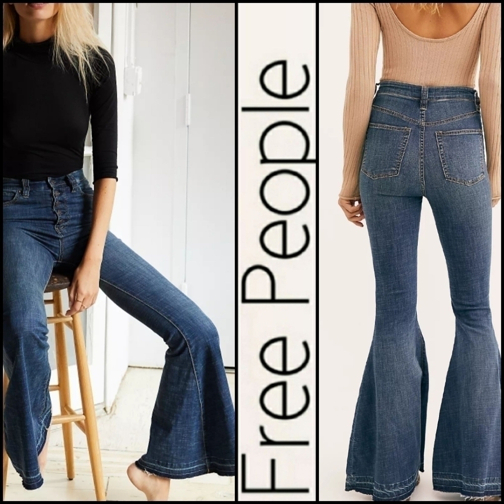 NEW! WE THE FREE Irreplaceable Flare Denim Jeans.